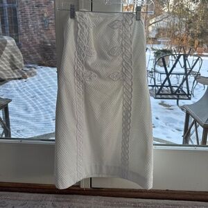 Lily Pulitzer White Embroidered Skirt